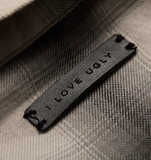 Mercer LS Flannel Shirt - Off White/Black Check