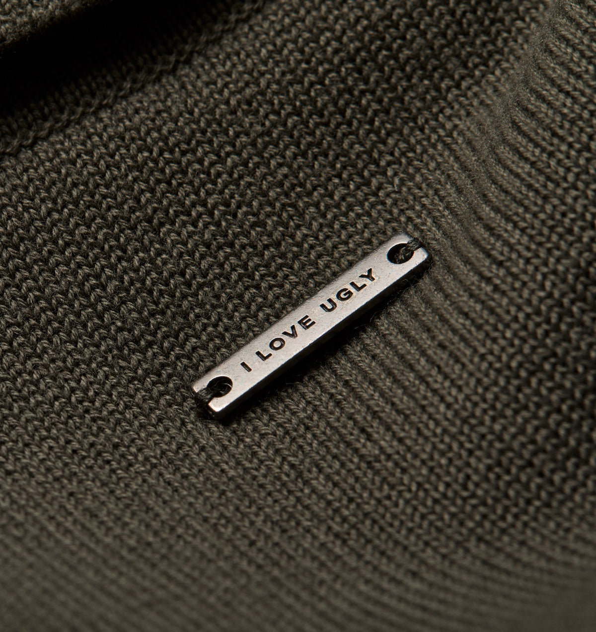 Knit LS Polo - Olive