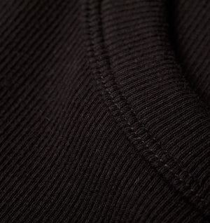 Ribbed Slim Tank - Black