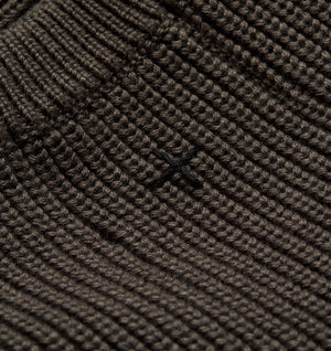 Cropped Knit Sweater - Flint Grey