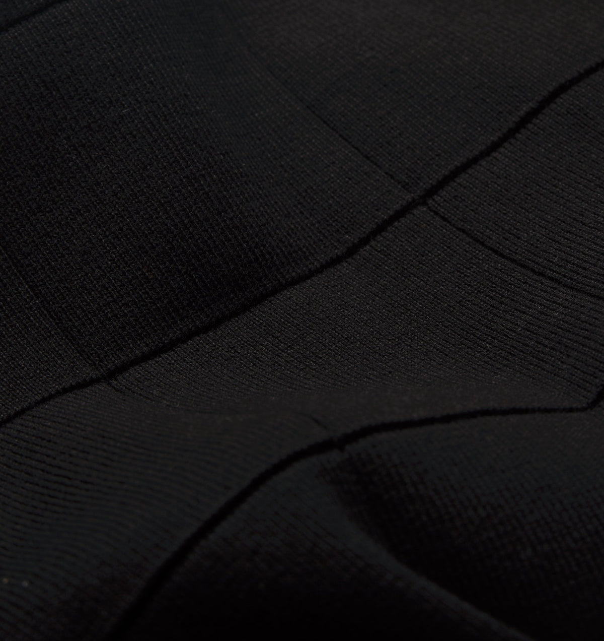 Box Knit Polo - Black