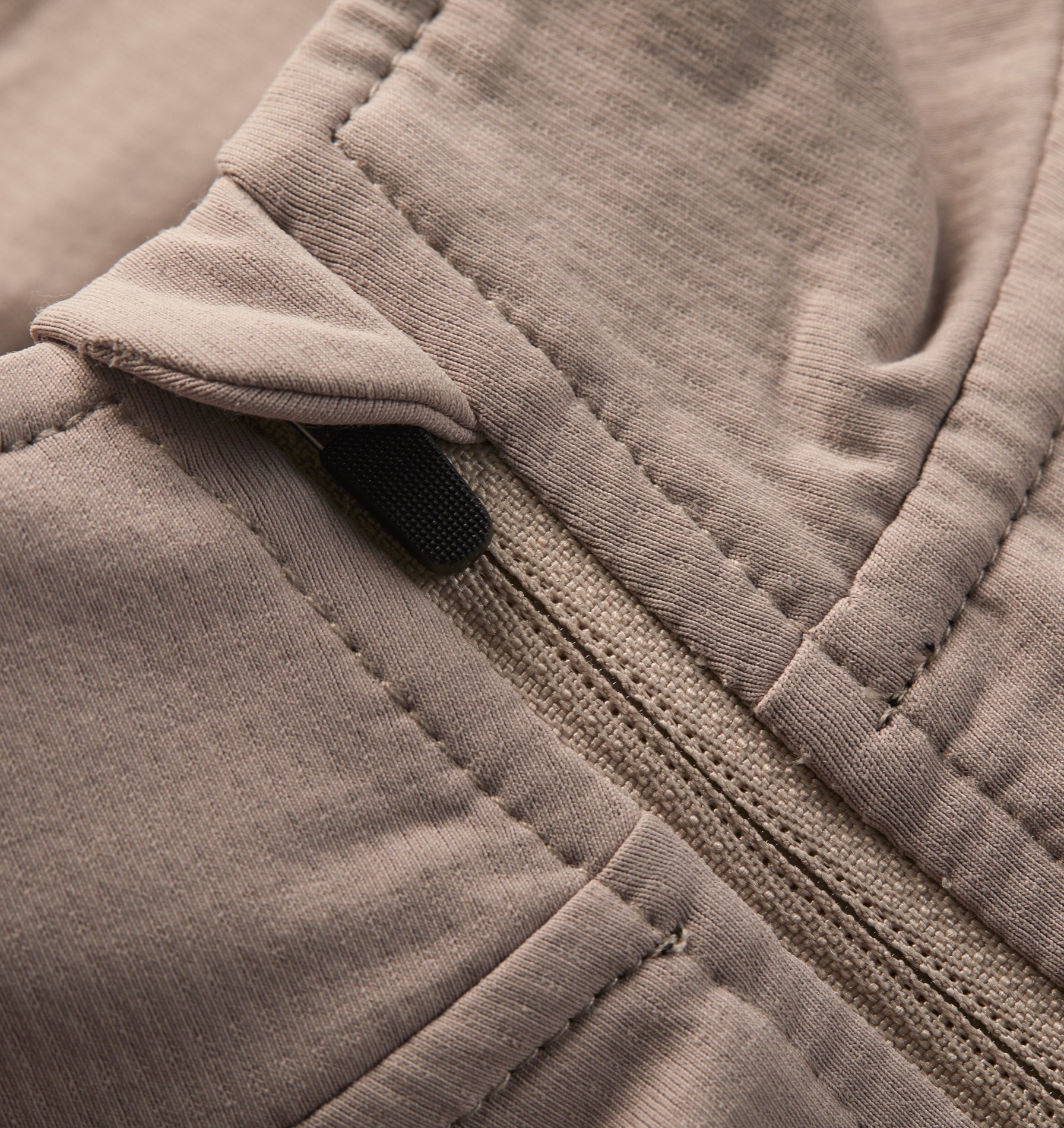 Active Zip Pullover - Taupe