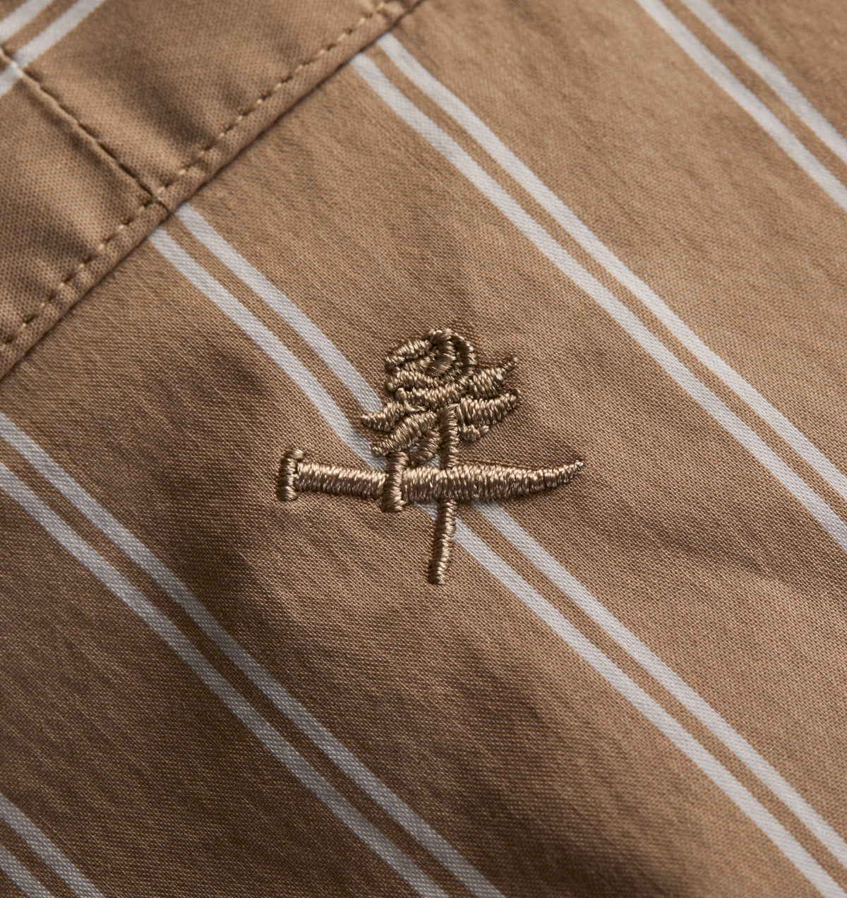 Kingston Oversized Shirt - Mushroom Stripe