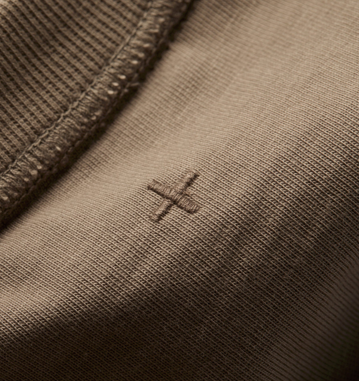 Crop Box Tee - Truffle