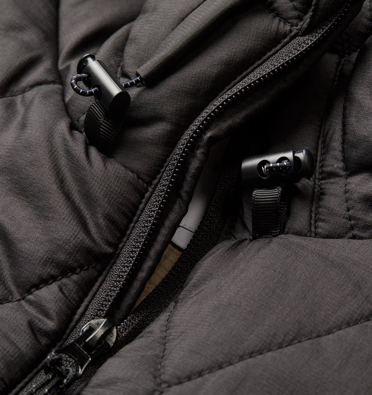Puffer Hood Jacket - Black