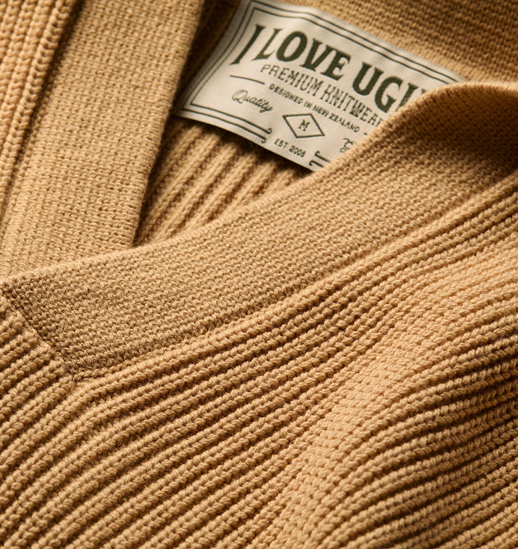 Knit LS Polo - Smokey Mustard