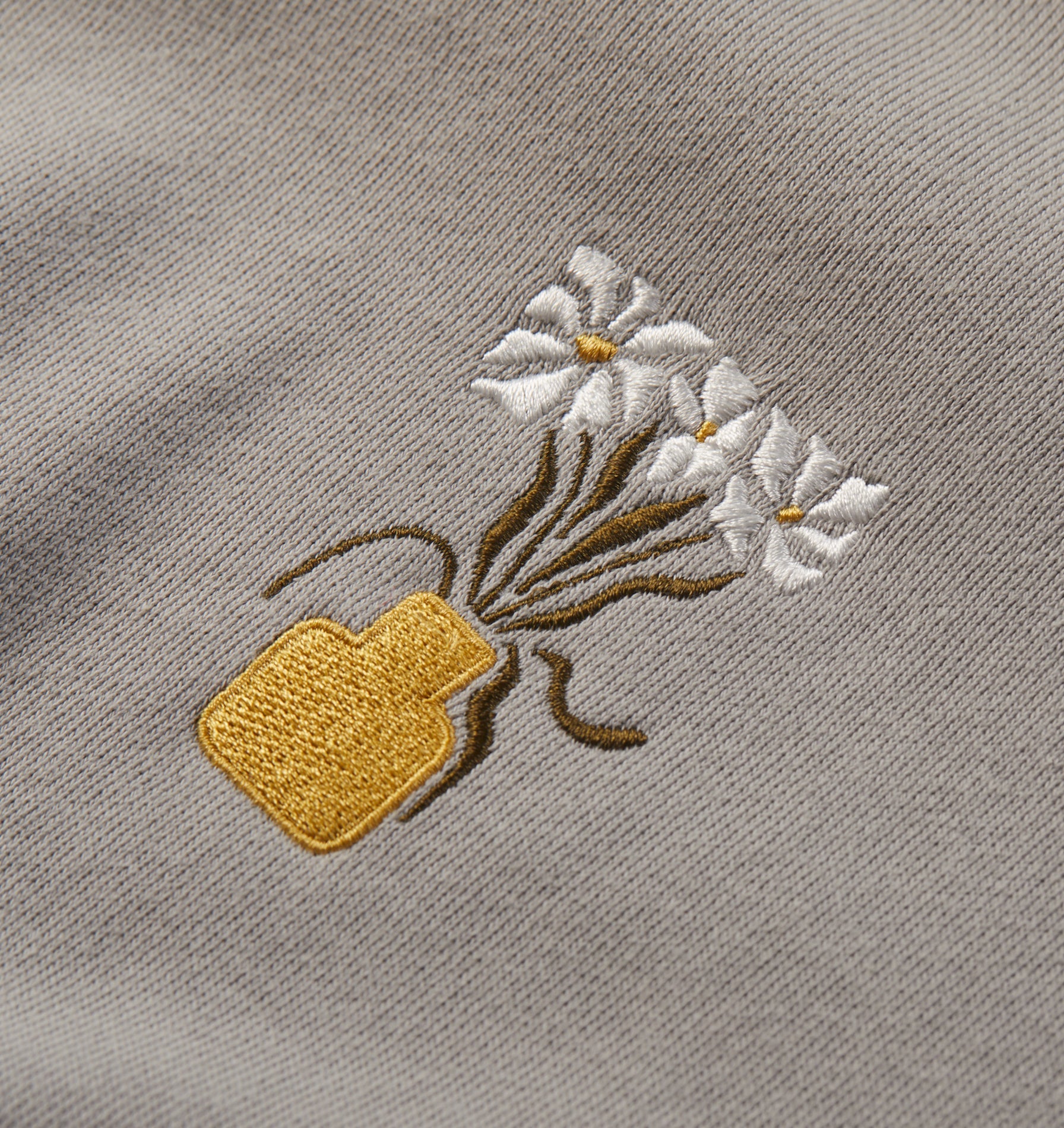 Floral Box Hood - Light Grey