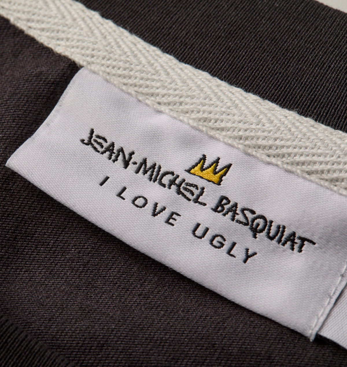 Basquiat Crown Uniform Tee - Charcoal