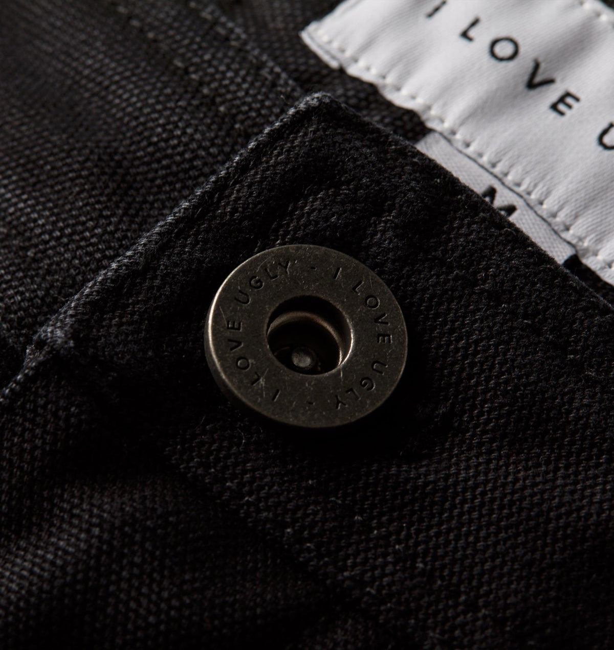Edgar Wide Canvas Pant - Faded Black
