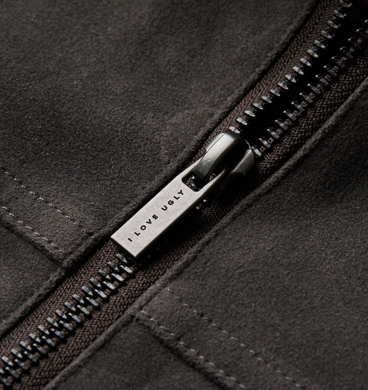 Mason Suede Jacket - Charcoal