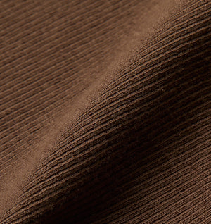 Ribbed Slim Tee - Fossil Brown