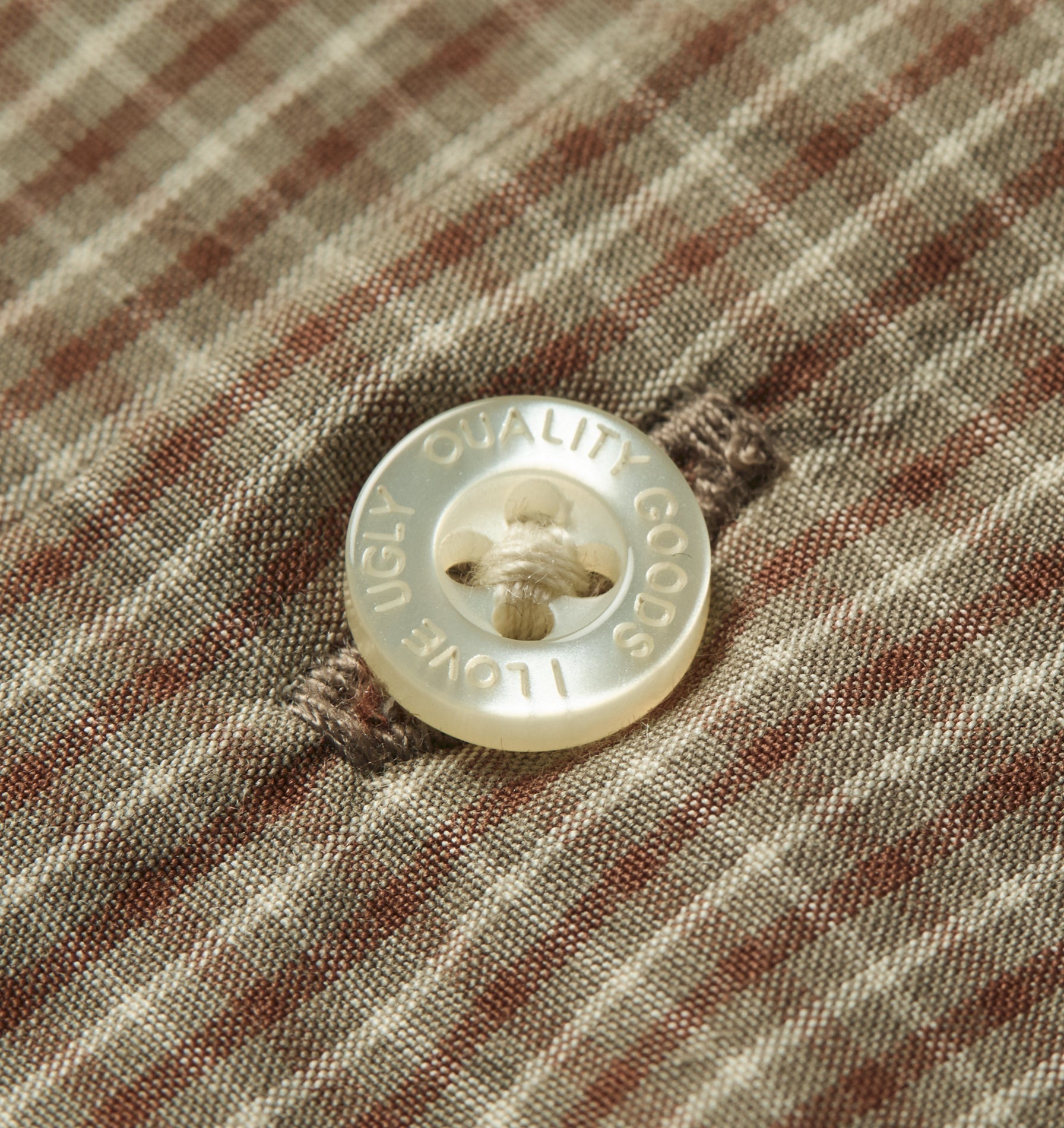 Check Cuban Collar SS Shirt - Brown/Beige Check