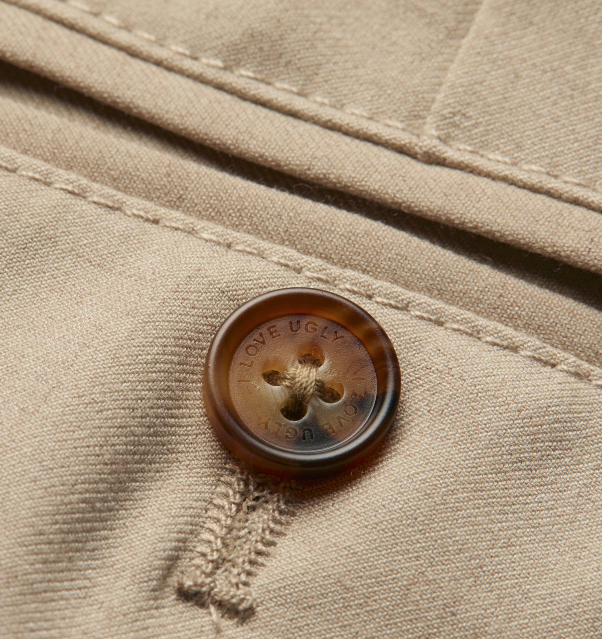 Quincy Pleated Short - Bone