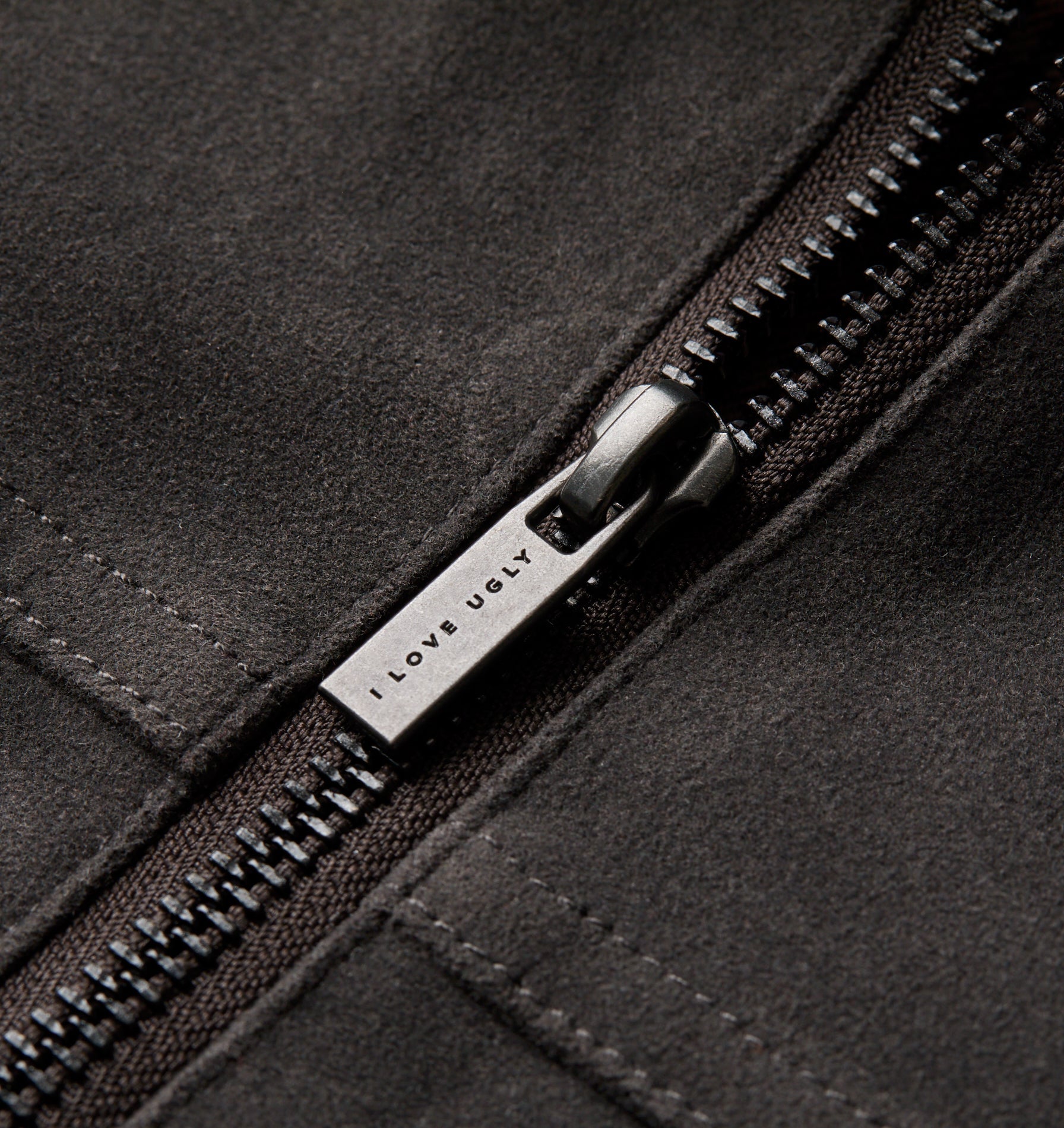 Mason Suede Jacket - Charcoal