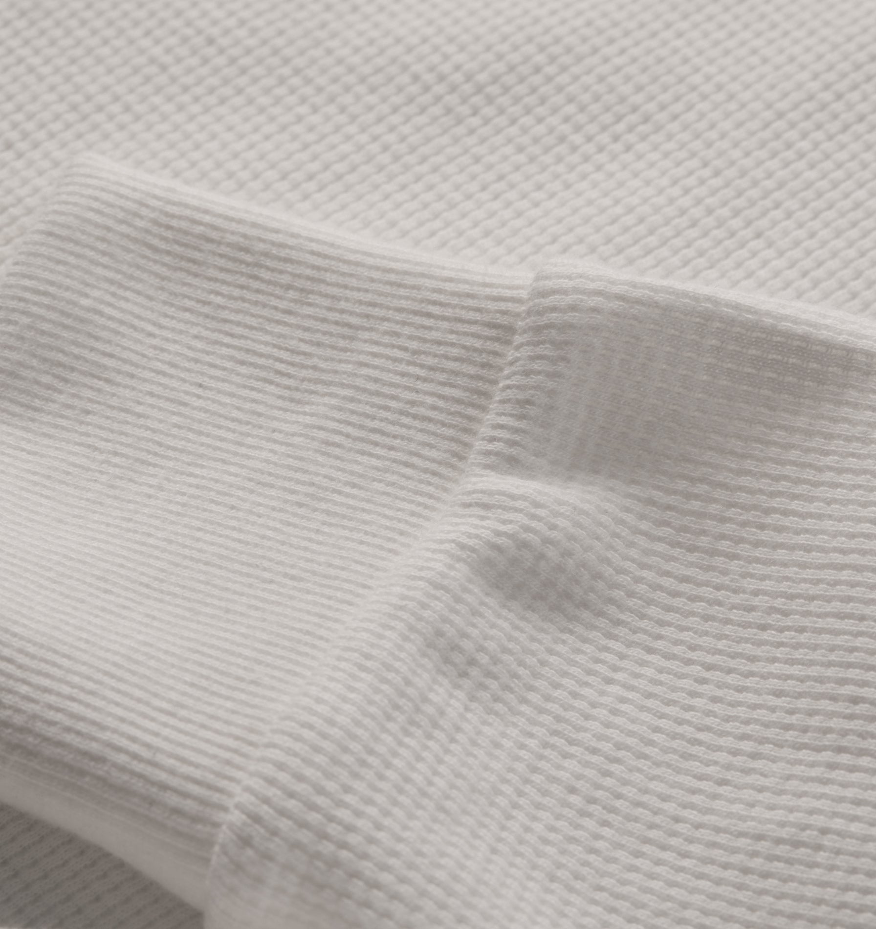 Waffle LS Tee - White