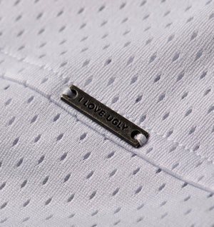 Mesh Crop Box Tee - White