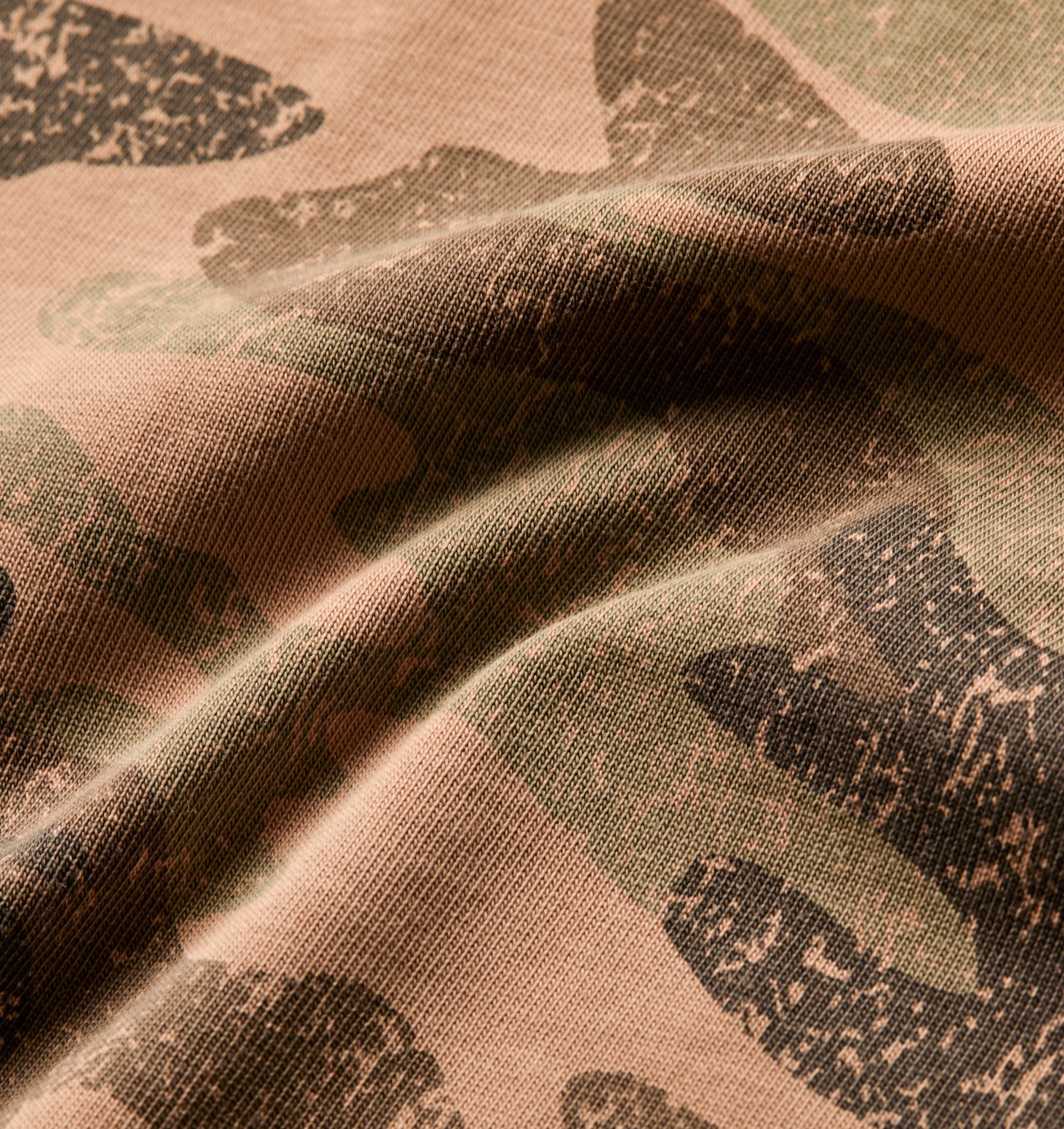 Crop Box Tee - Army Camo