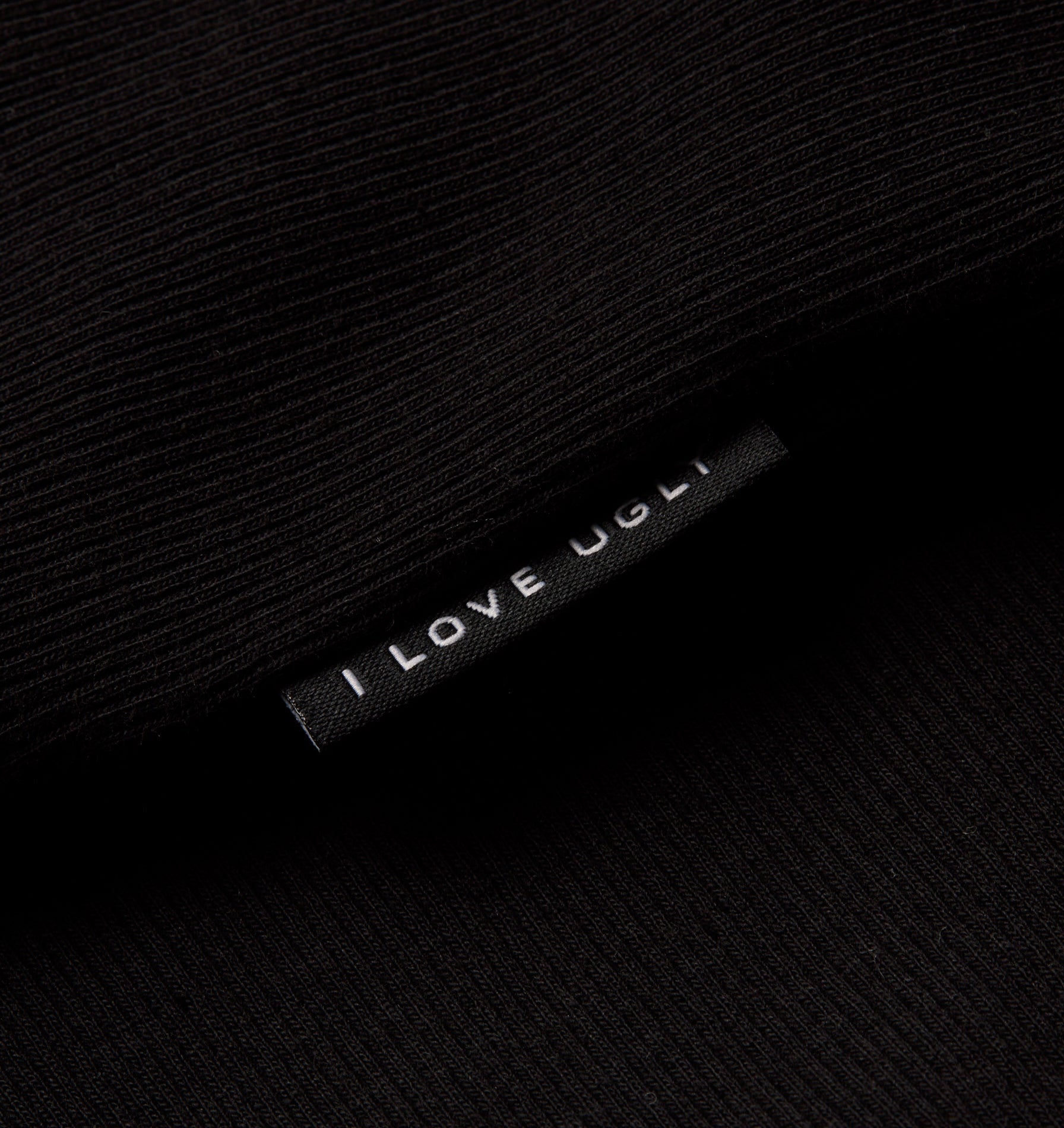 Ribbed Slim Tee - Black
