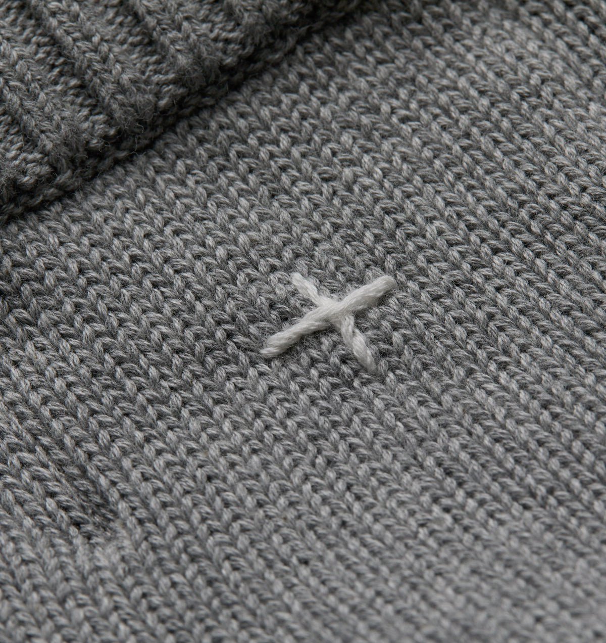 V Neck Sweater - Grey Marle