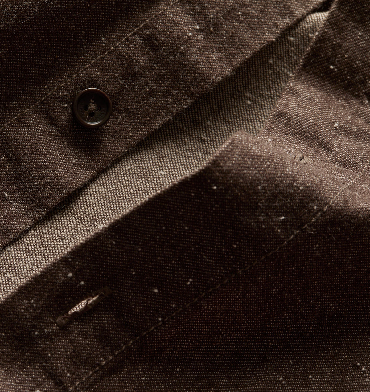 Tweed LS Shirt - Dusky Brown