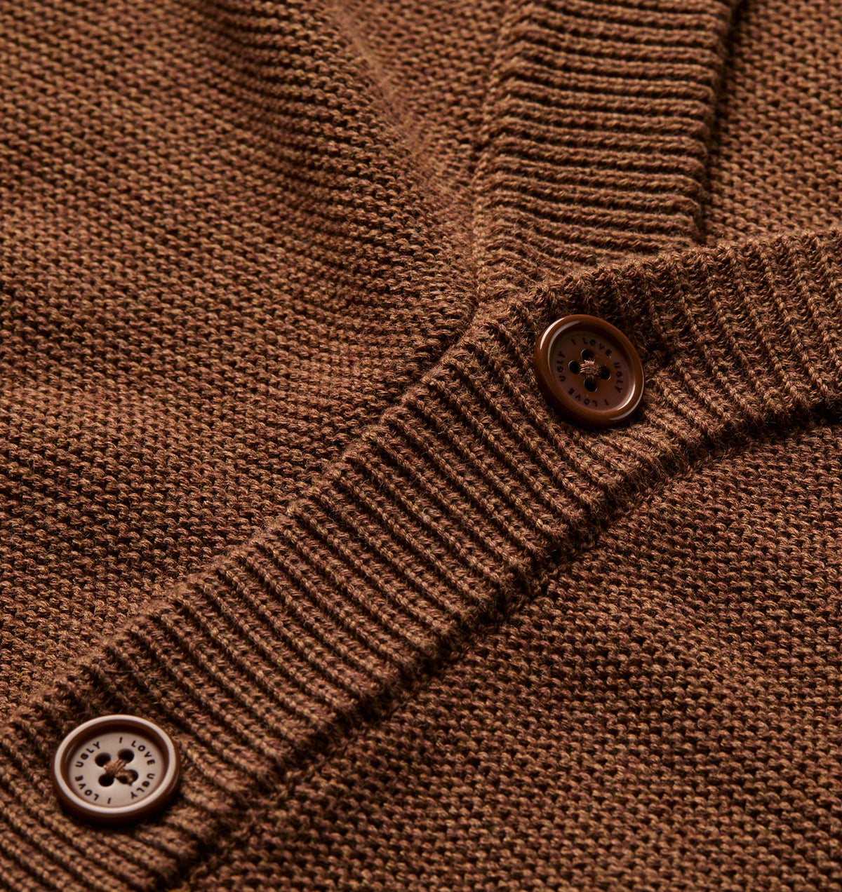 Nelson Cotton Cardigan - Nutmeg