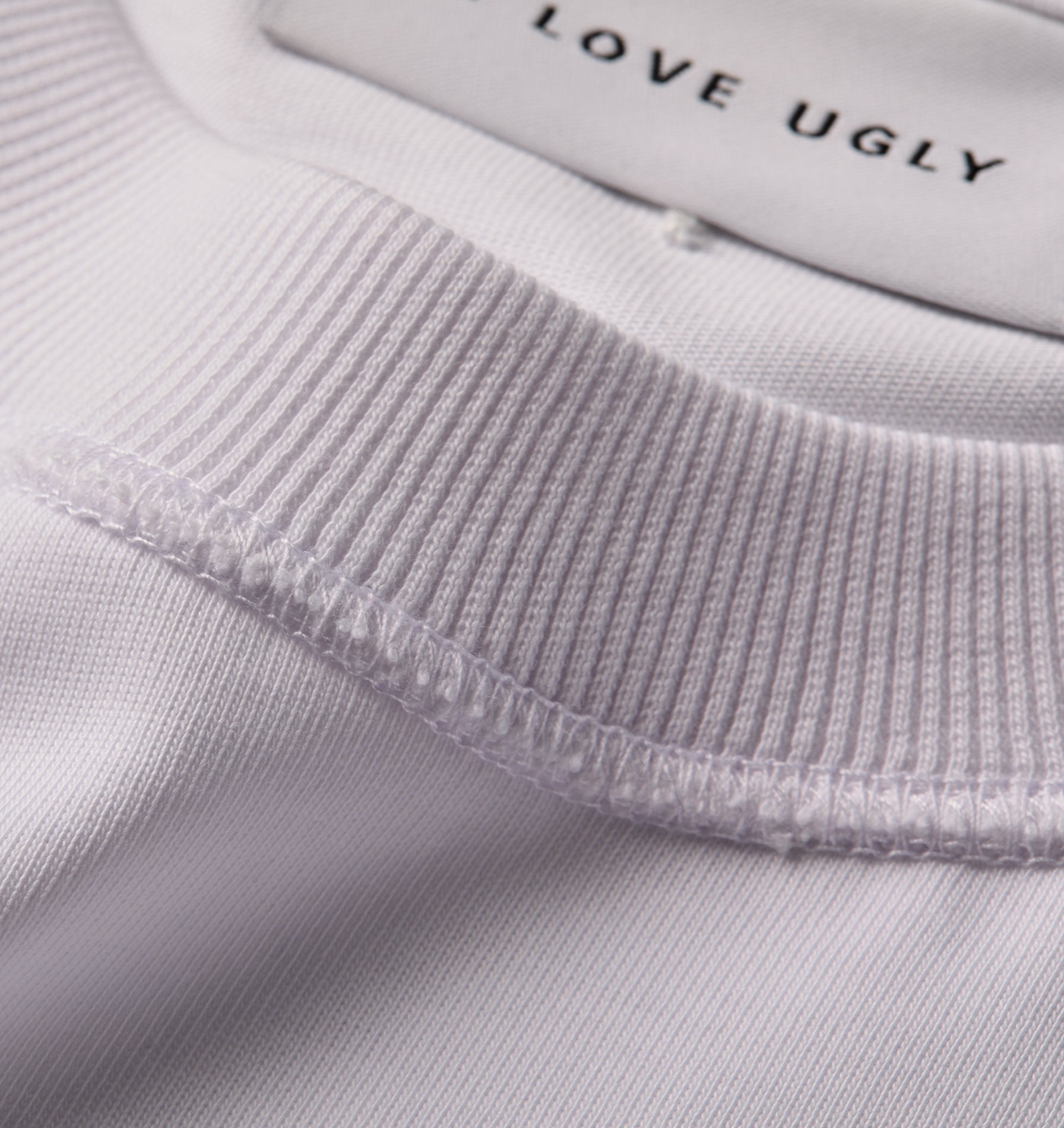 Crop Box LS Tee - White