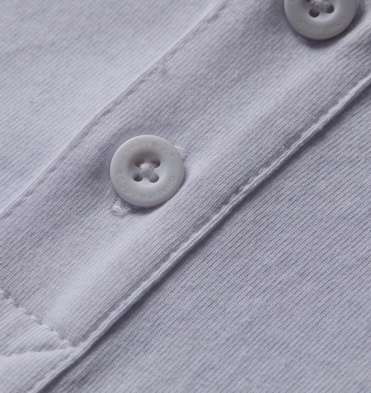 Henley Muscle Tee - White