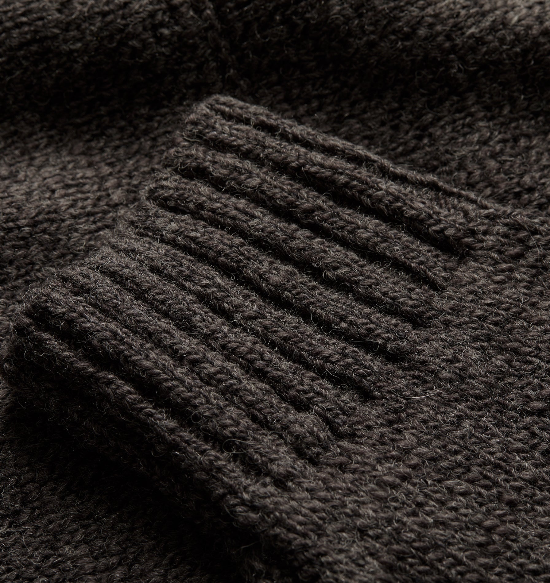 Knit Hood - Charcoal