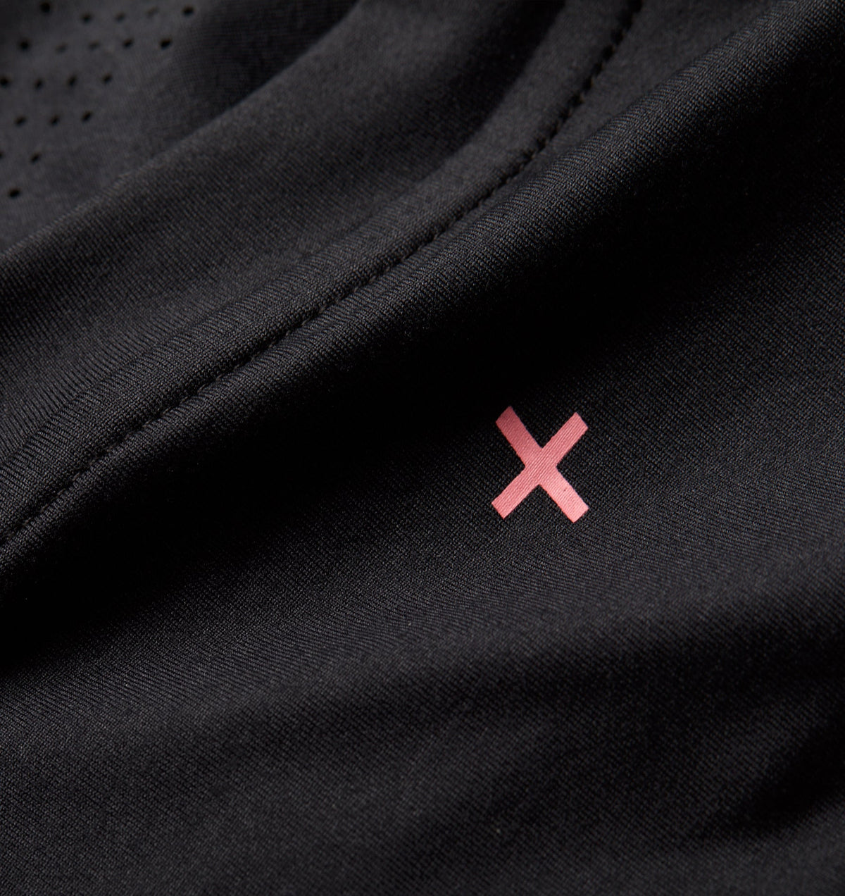Liquified Active Crop Tee - Black/Ember Vortex