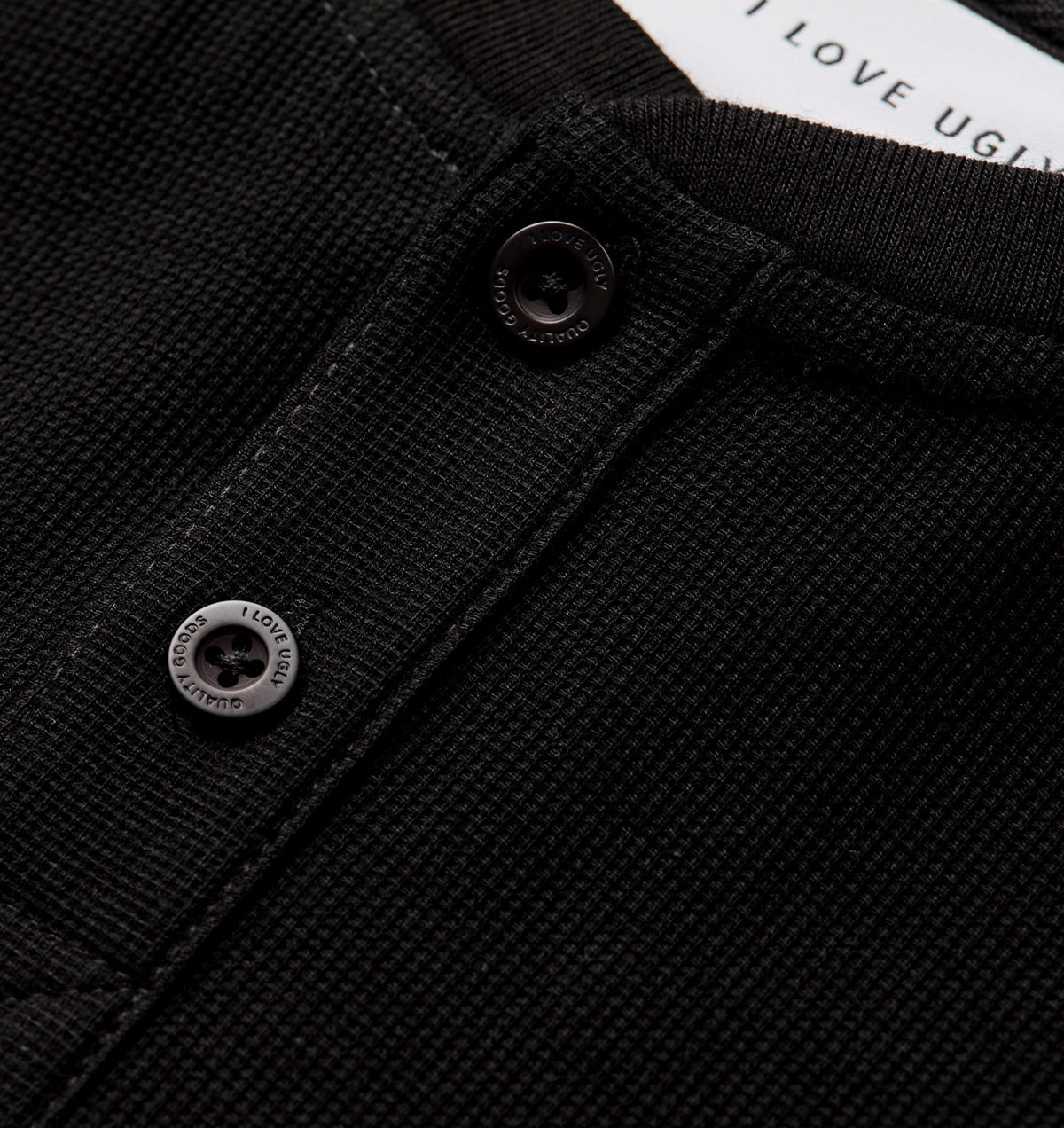 Henley L/S Tee - Black