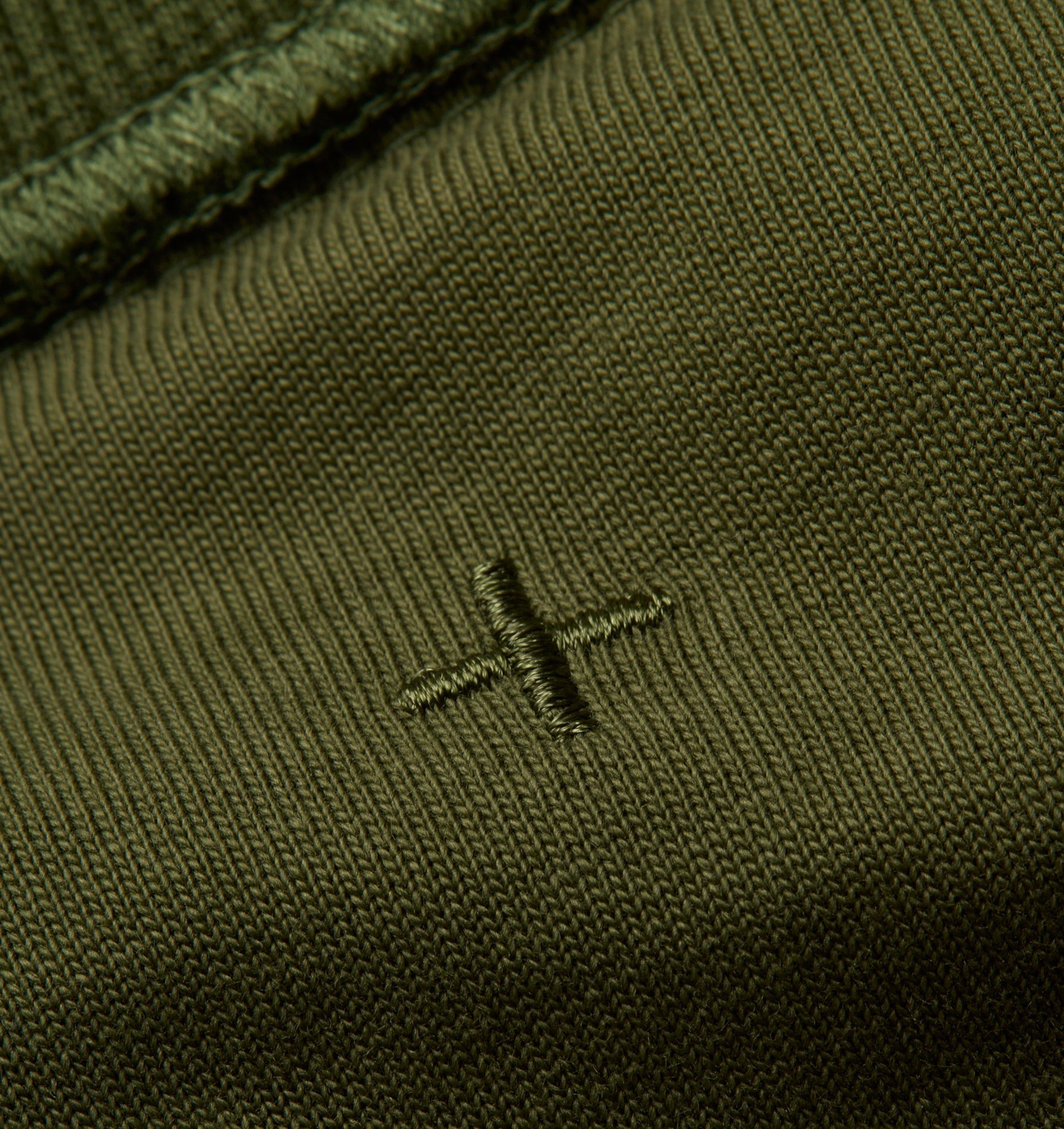 Crop Box Tee - Moss