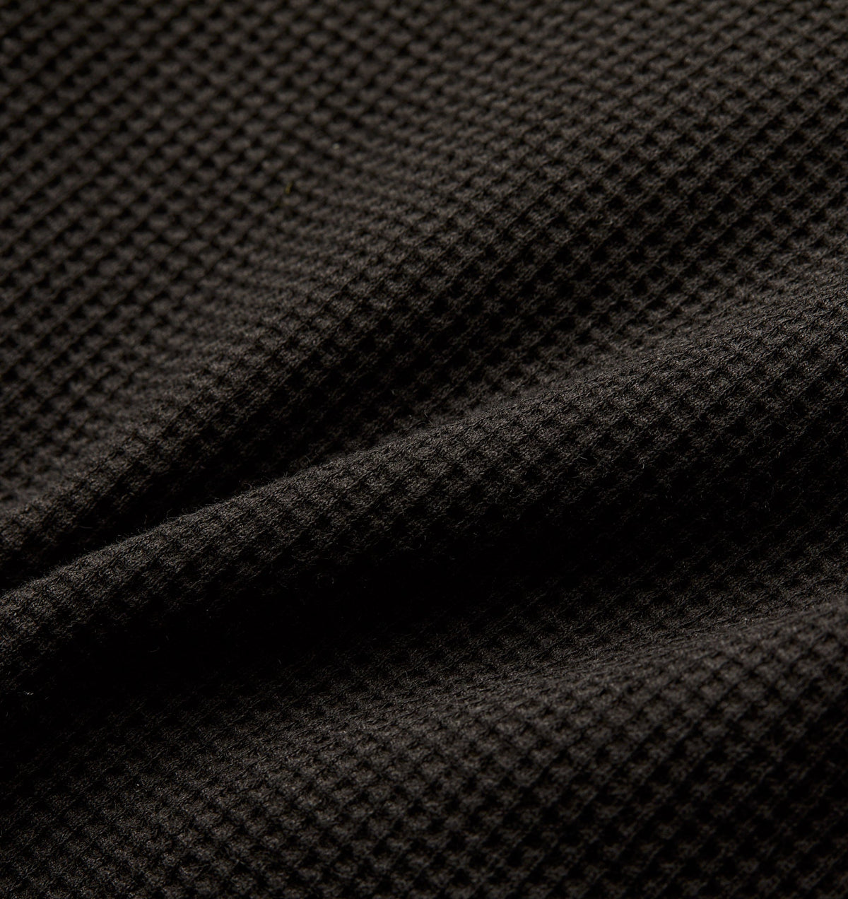 Waffle LS Tee - Black