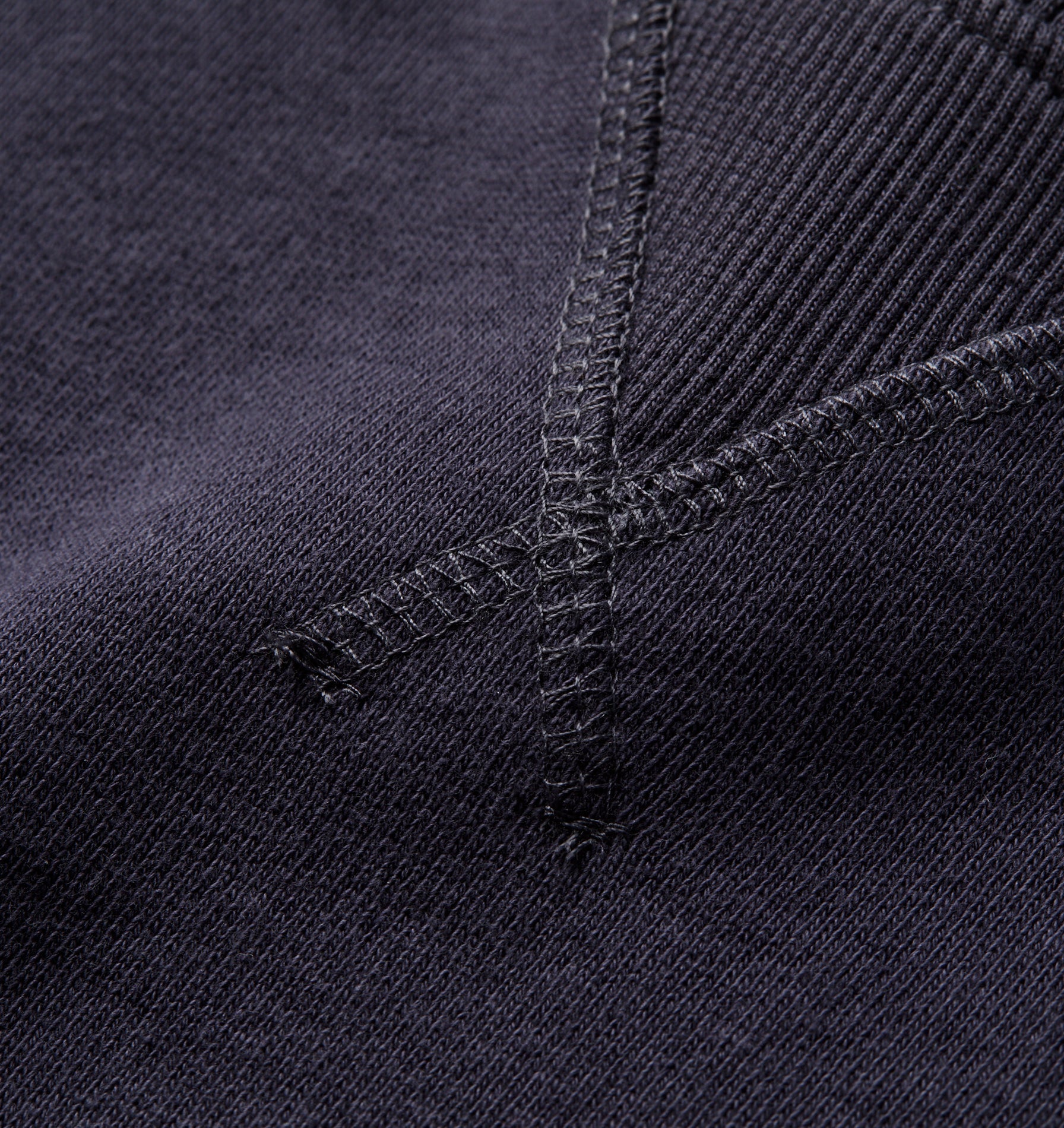 Crop Oversized Crew - Indigo