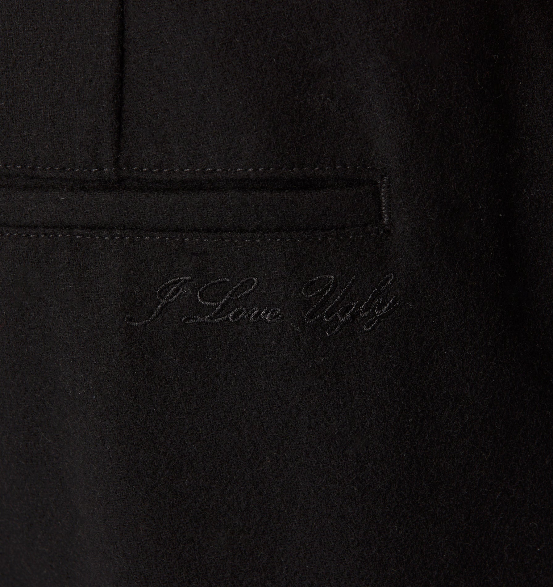 Winston Pant - Black Wool