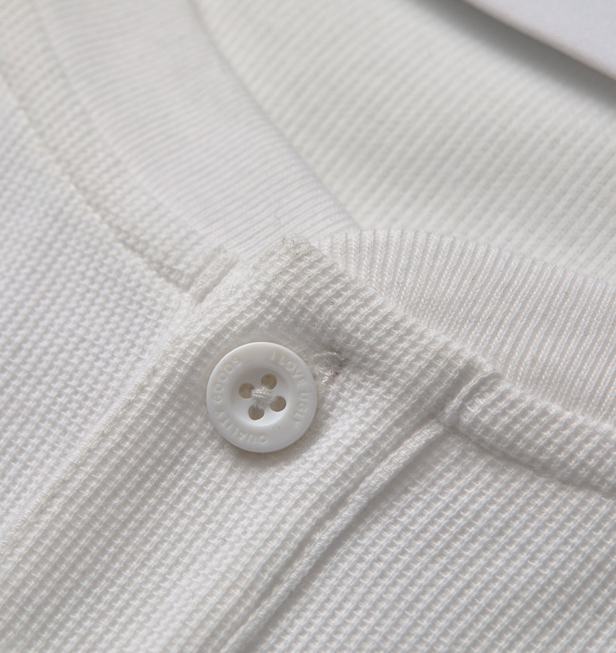 Henley L/S Tee - White