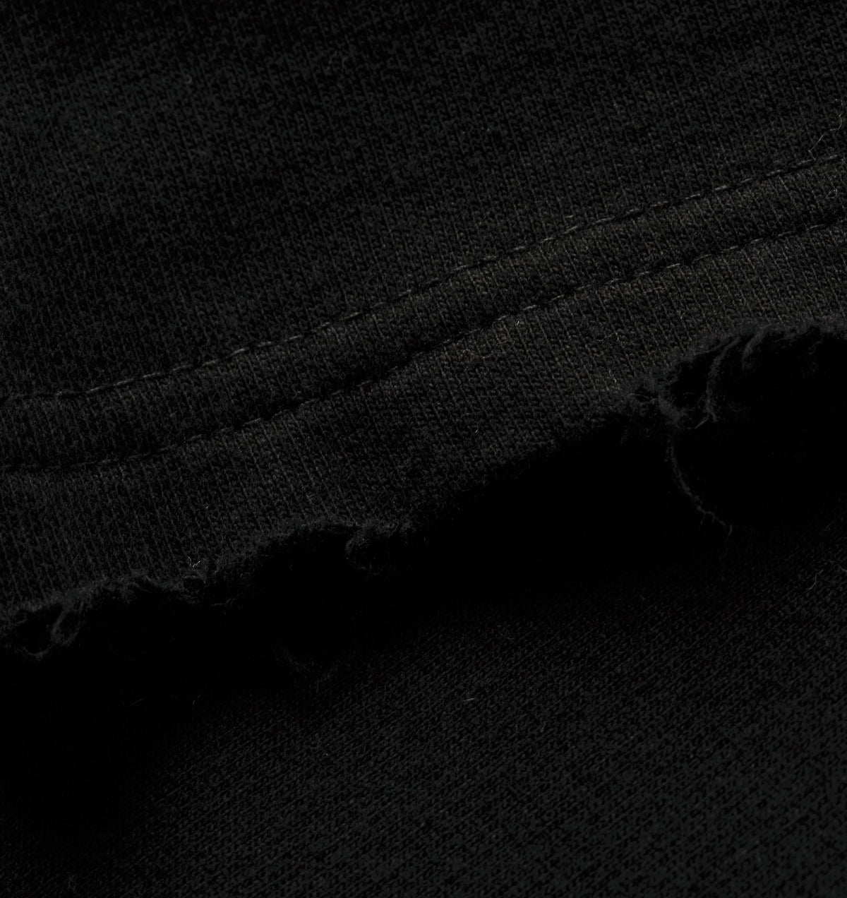 Raw Hem Heavy Box Tee 2.0 - Black