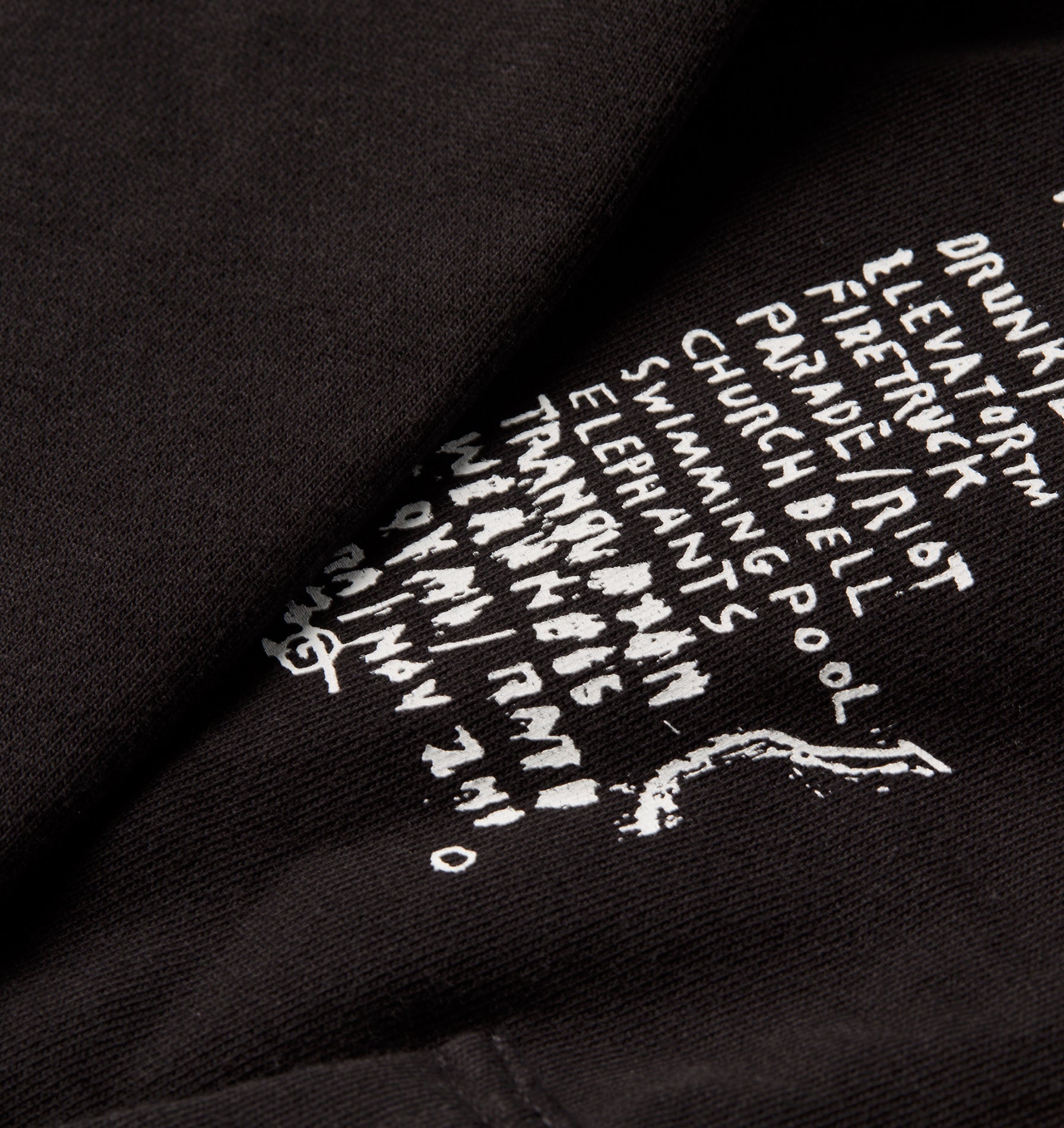 Basquiat Scribble Box Hood 2.0 - Black