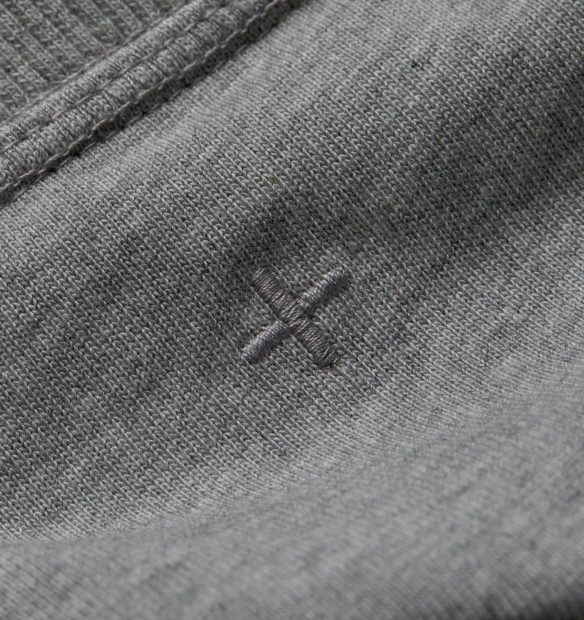 Horse Crop Box Tee - Heather Grey