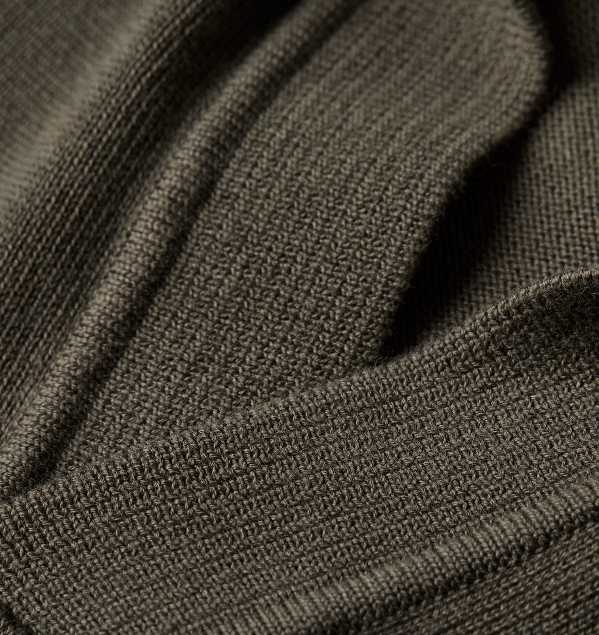 Knit LS Polo - Olive