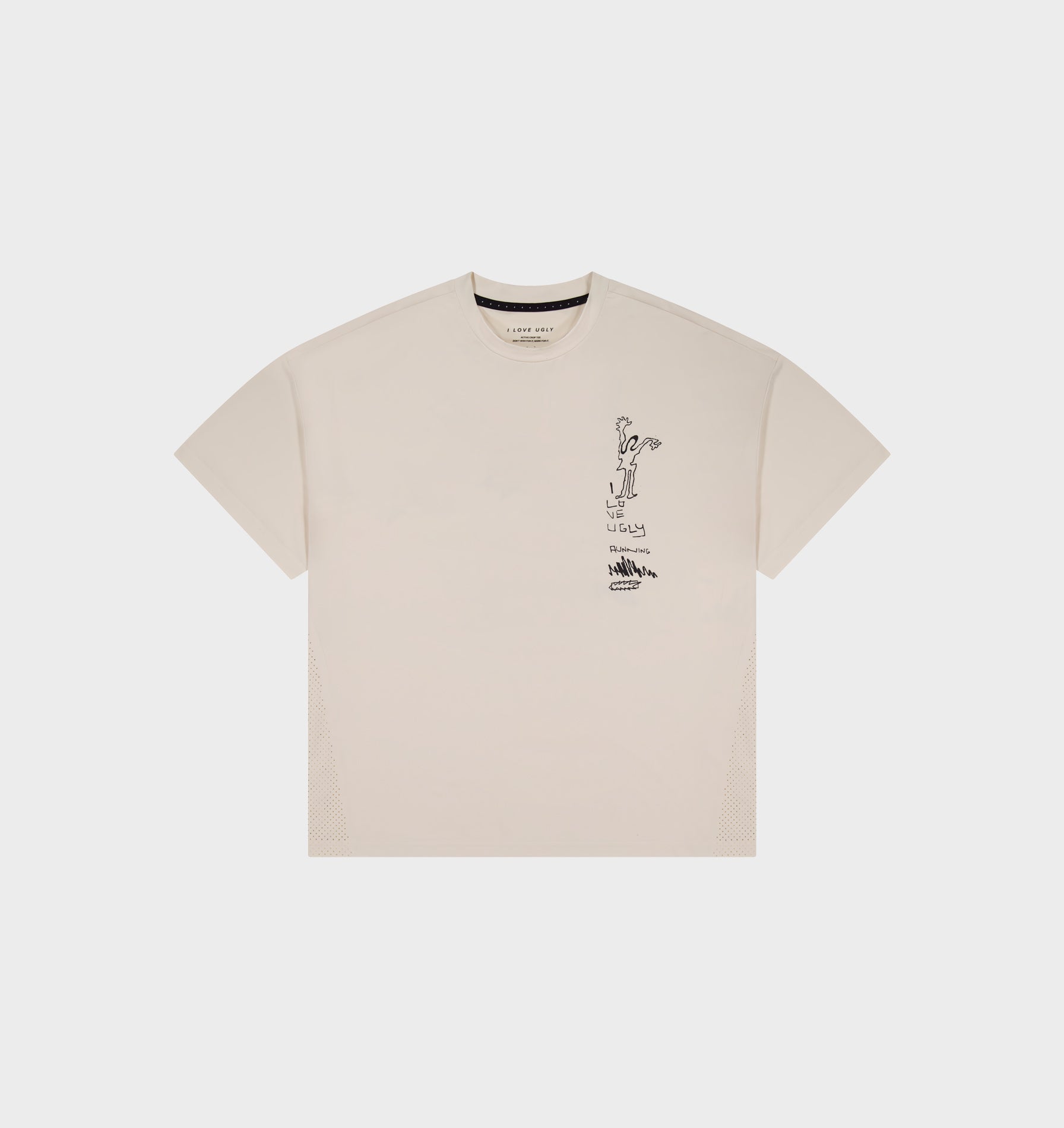 Restrained Active Crop Tee - Off White
