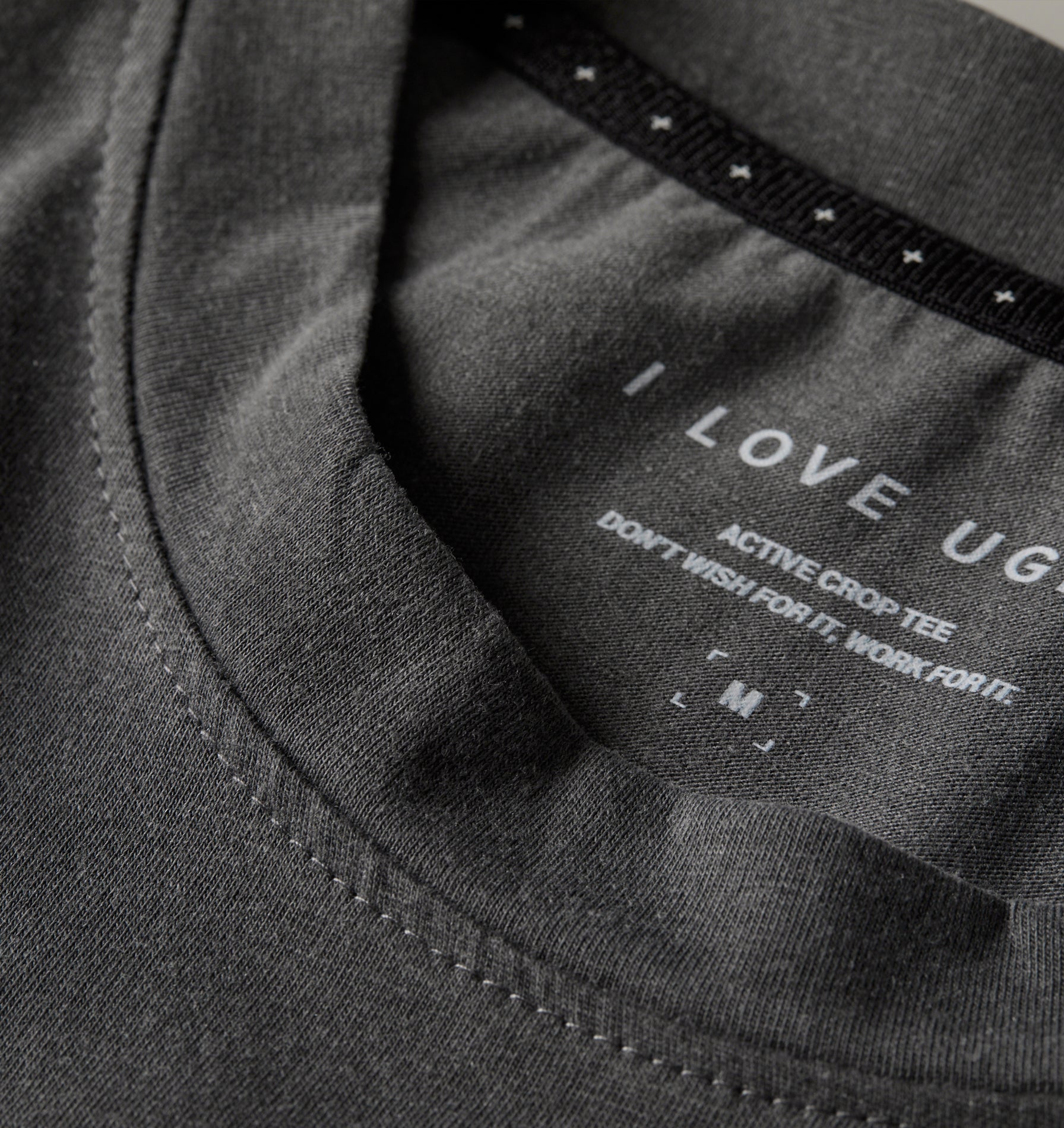 State Of Mind Cotton Crop Tee - Washed Black
