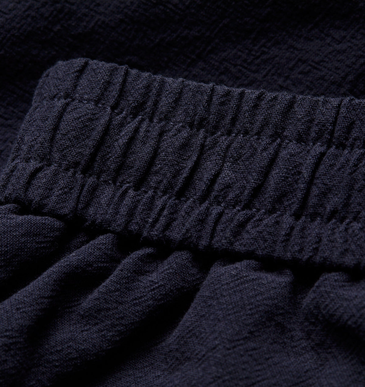 Linen Michael Pleat Short - Dark Navy