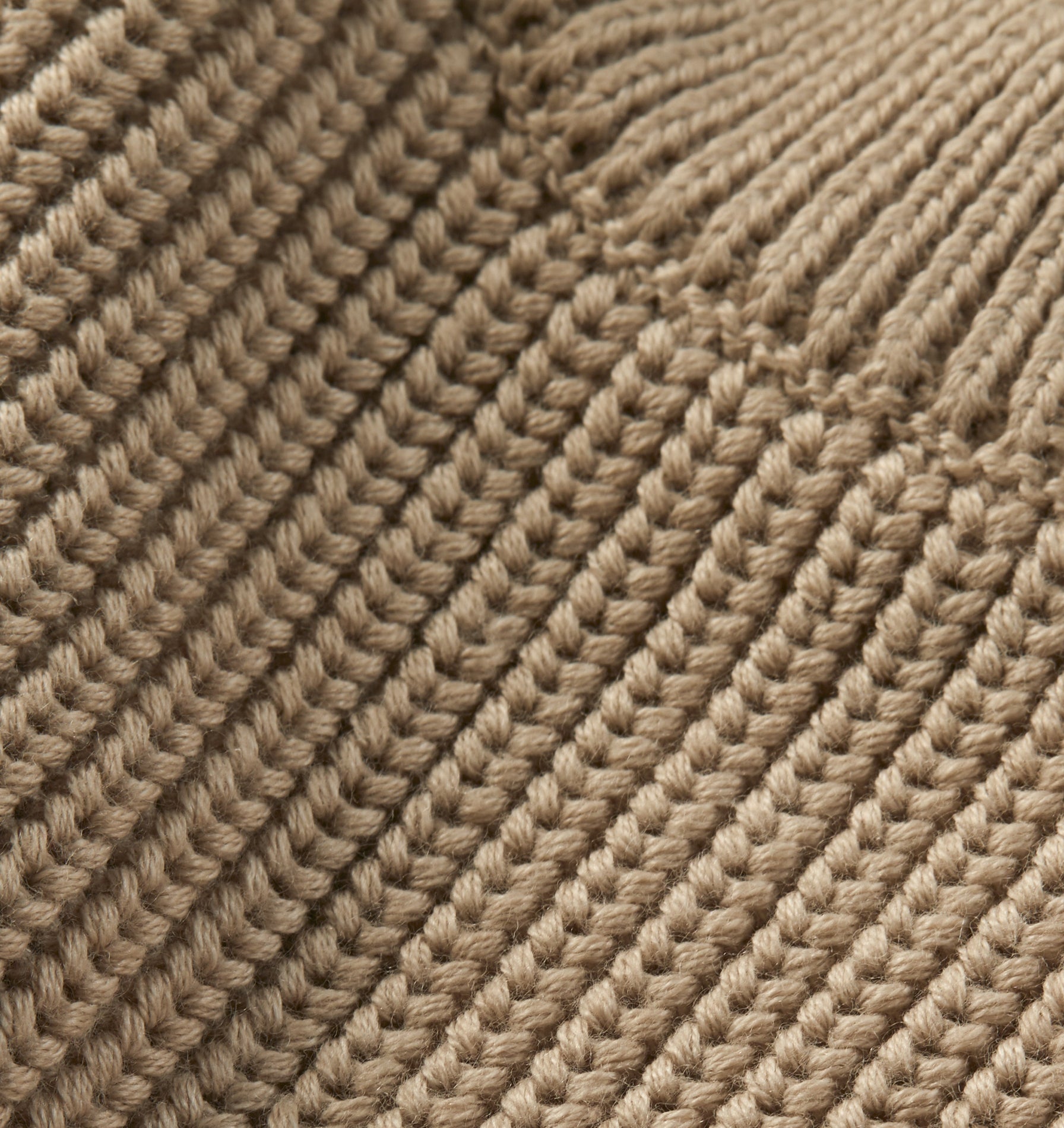 Cropped Knit Sweater - Bone