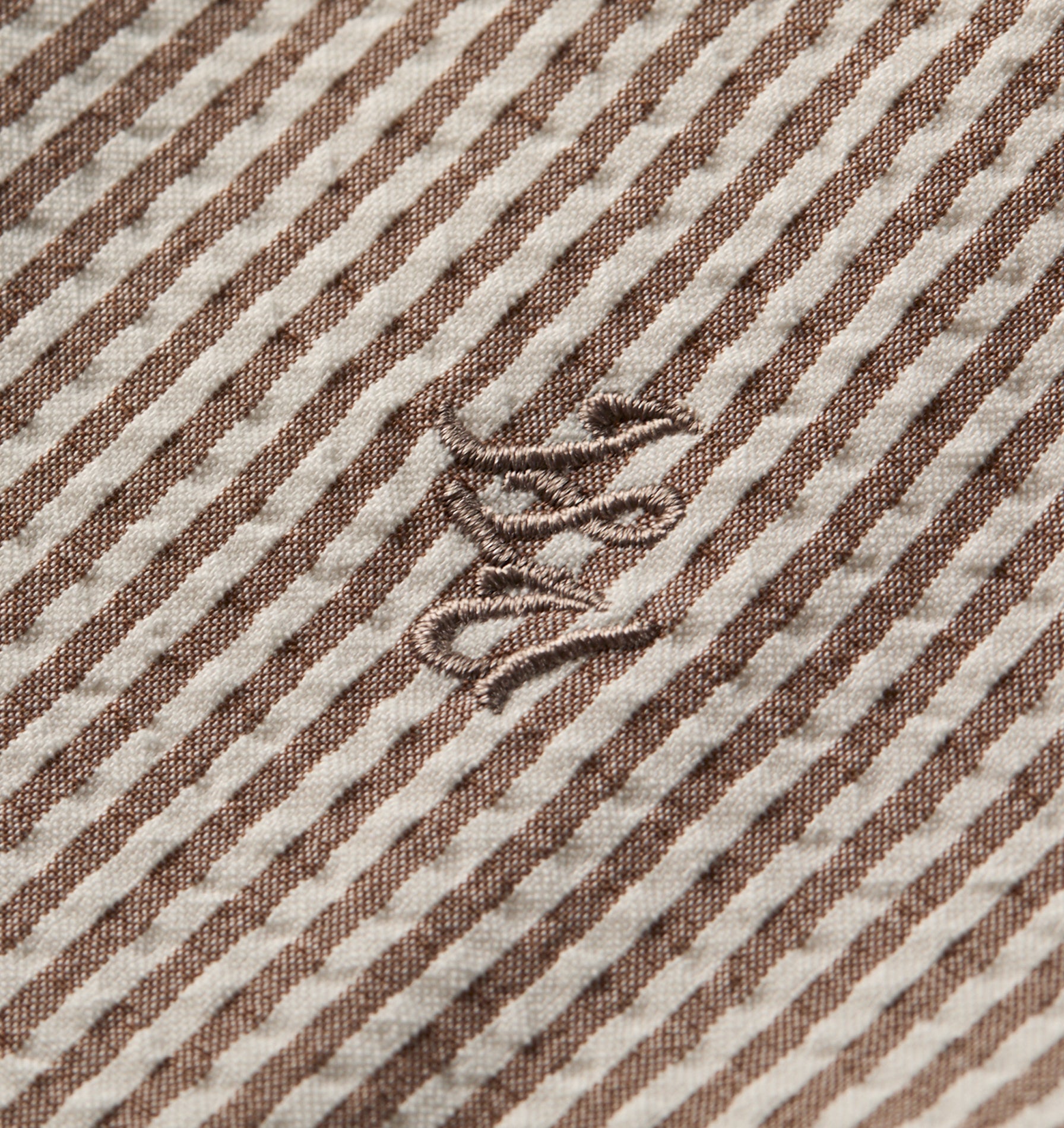 Dawson Boxy SS Shirt - Brown Stripe
