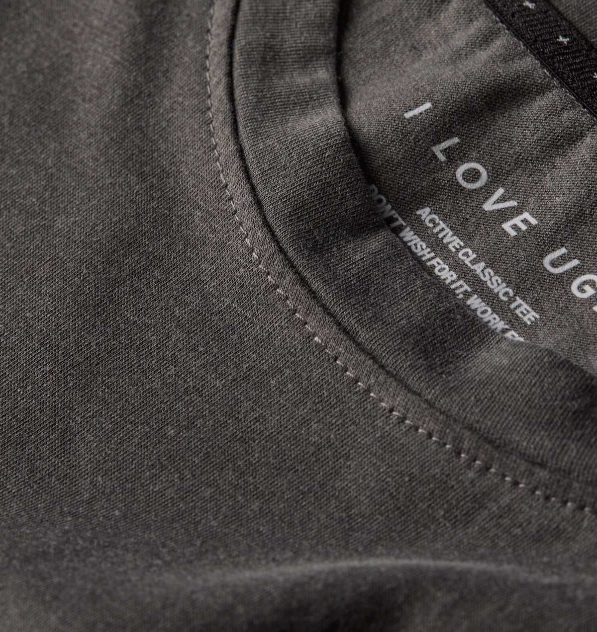 Skeleton Cotton Active Classic Tee -  Washed Black