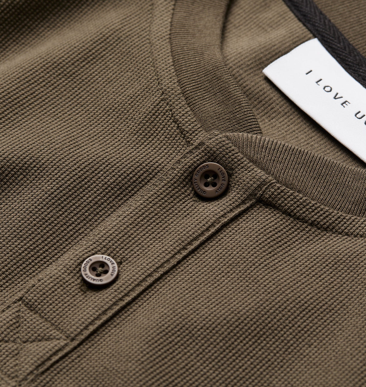 Henley L/S Tee - Olive
