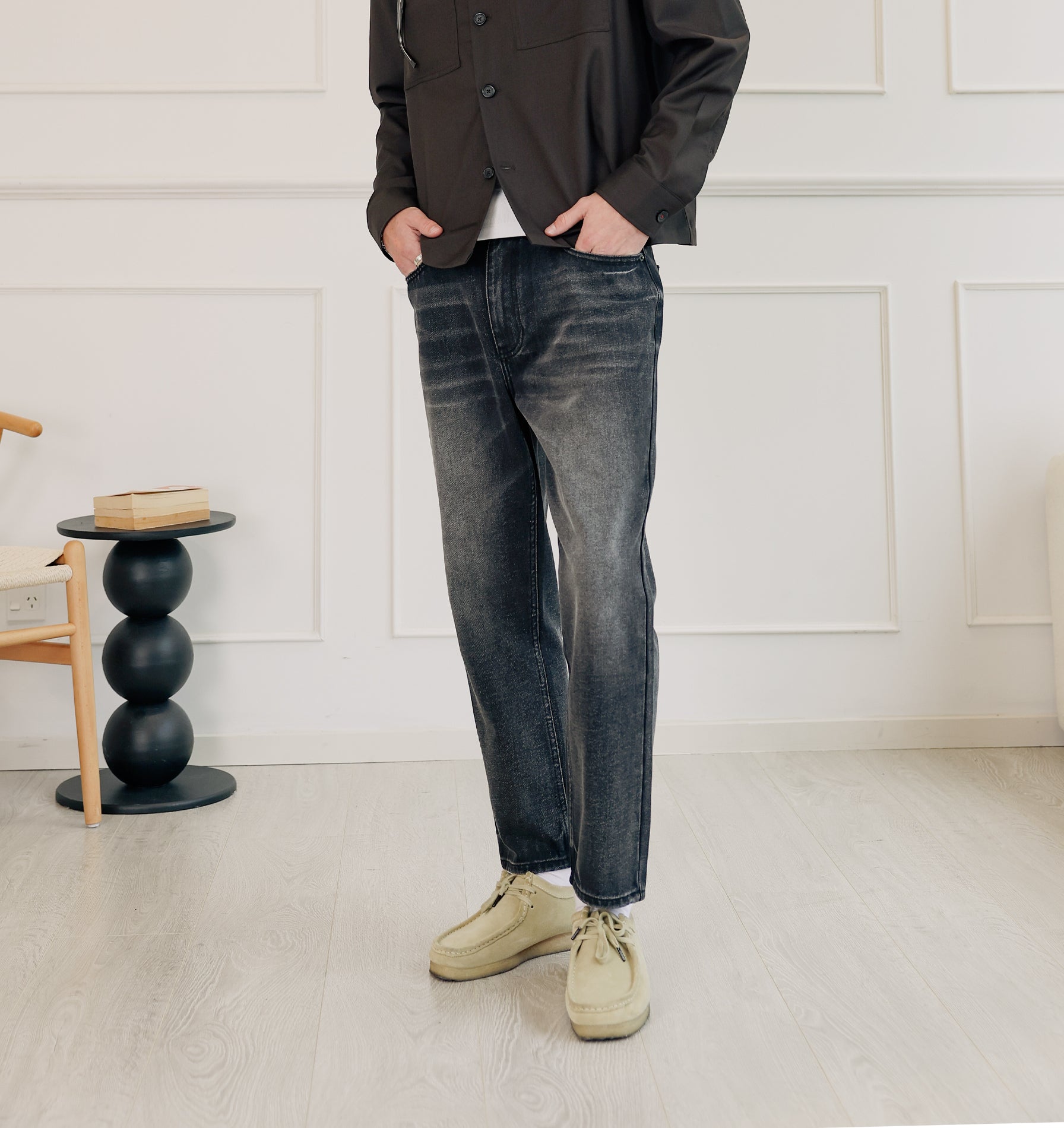 Cropped 90s Denim - Vintage Black