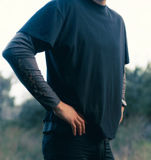 Cotton Active Crop Tee - Black