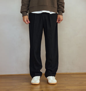 Winston Pant - Black Wool