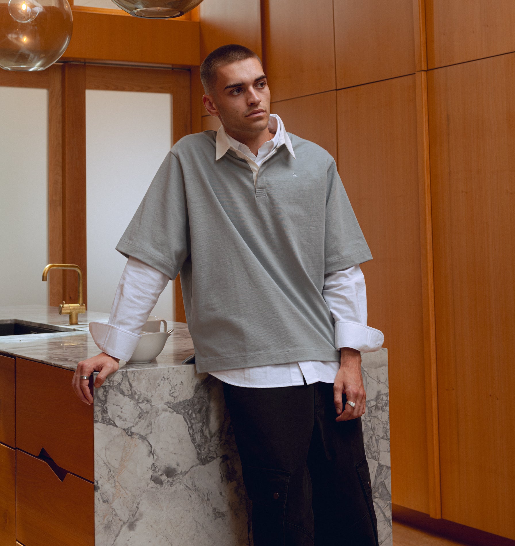 Ardie SS Polo - Slate Grey